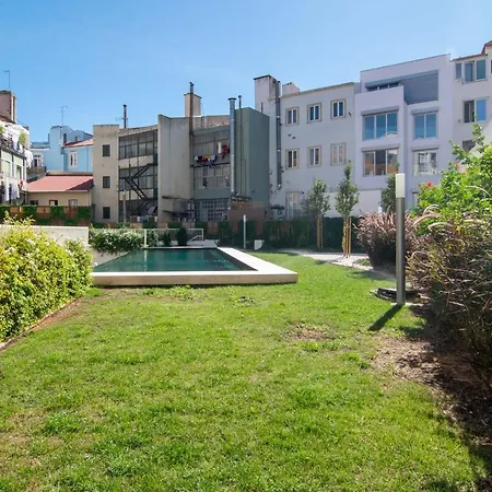 Bright 1 Bdr W/ Pool View By Lovelystay Lisboa
