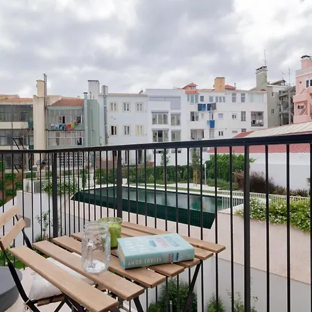 Bright 1 Bdr W/ Pool View By Lovelystay Lisbon