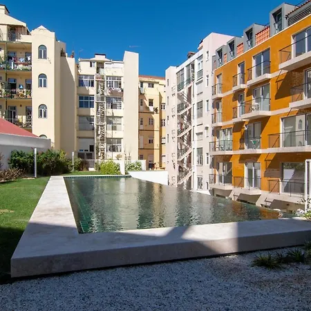 Bright 1 Bdr W/ Pool View By Lovelystay * Lisbon
