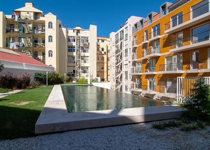 Bright 1 Bdr W/ Pool View By Lovelystay * Lisboa